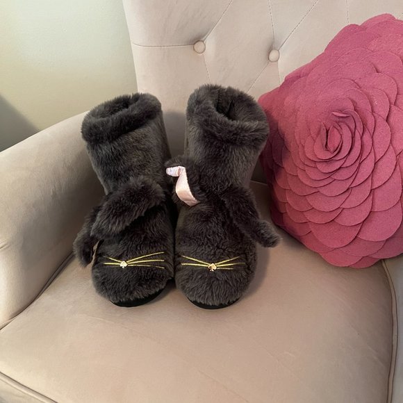 Kate Spade Bethie faux fur Rabbit Bunny Slippers size 8 **PLEASE READ** - Picture 4 of 13